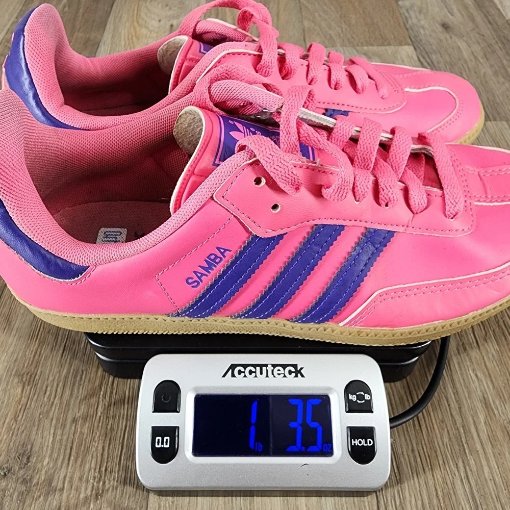 Adidas Samba Classic Womens Size 6.5‎ Sneakers Pink Purple Casual Shoes - Picture 10 of 10